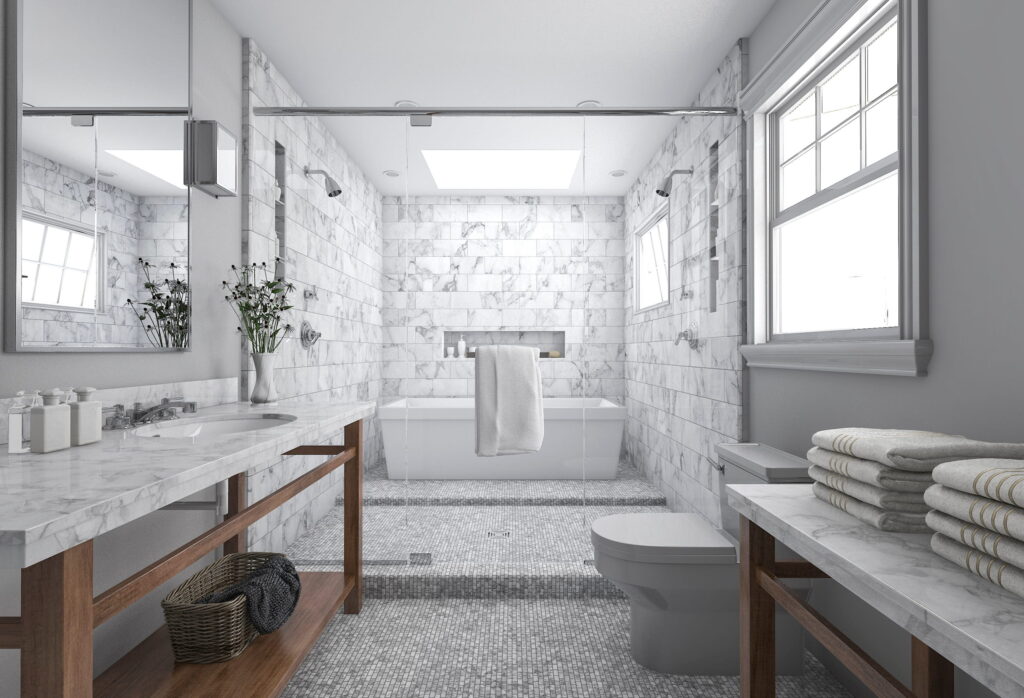 3d-rendering-modern-minimal-bathroom Home Improvement